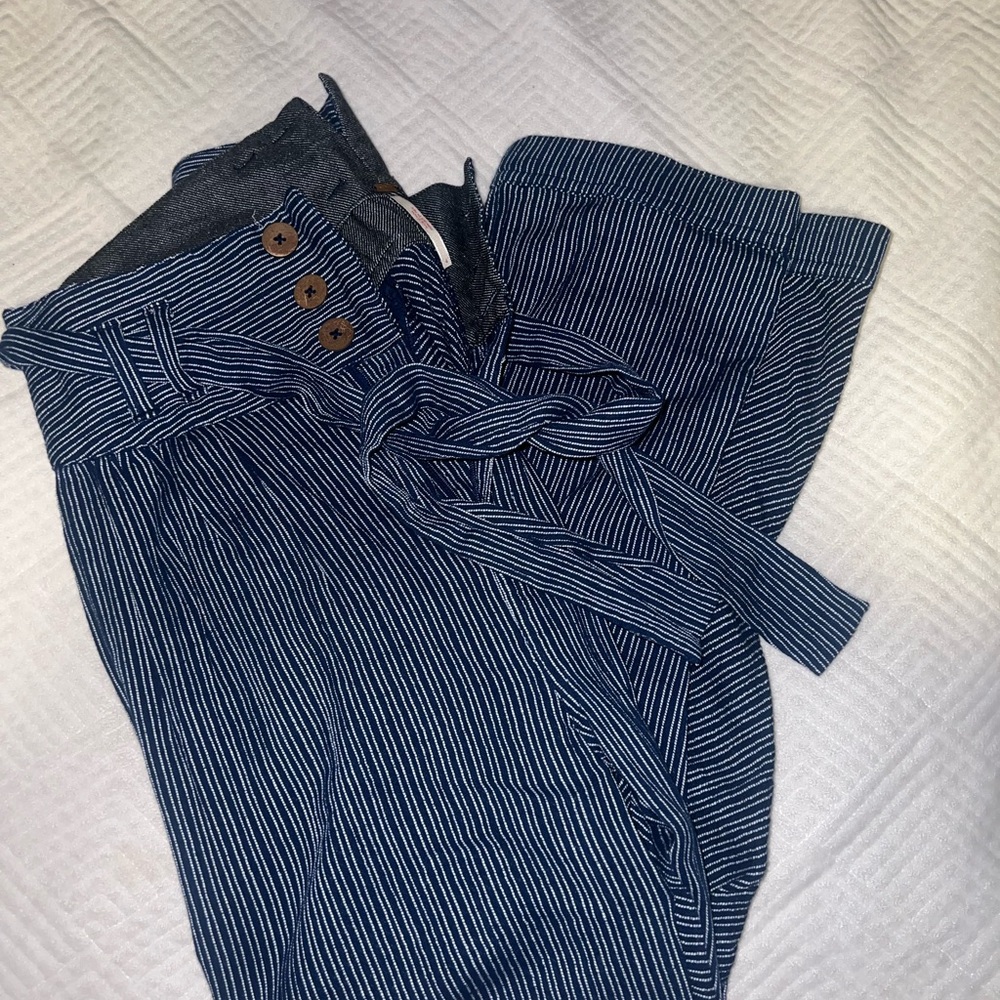 Free People Straight Leg striped trousers